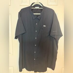 Columbia Men's Black Casual Button Down Shirt